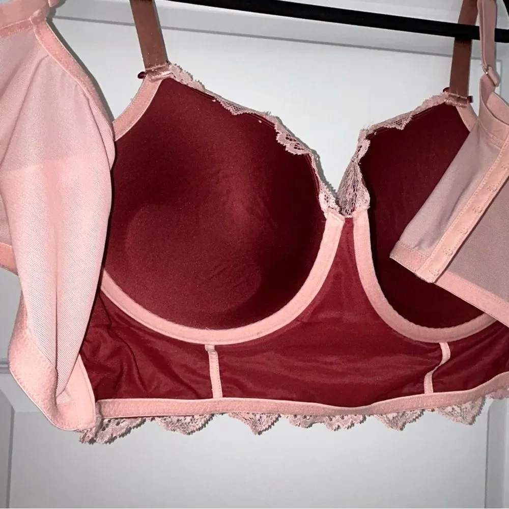 Cacique Lace Underwire Boost Balconette Bra